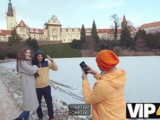 vip4k innocent couple learns wild threesome by the lake