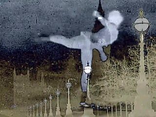 Vintage Dark Lantern Gentleman Pounds Hairy Retro Pussy