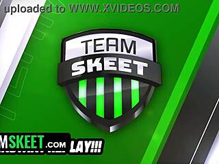 stepbro hammers risky teen pussy as cuckold watches game