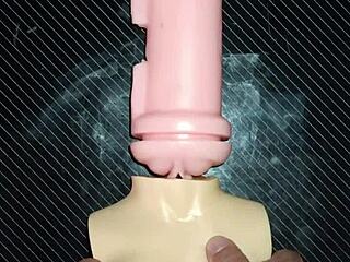 Trio Kissy Dolly Creampie Desk Fuck Doll Vagina Tits Handjob