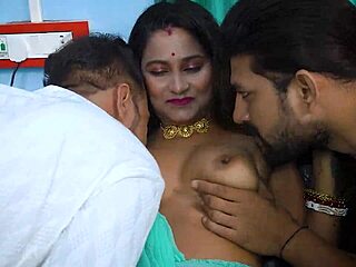 Desi Mallu Bhabhi Takes Double Penetration from Two Debars in Hardcore Threesome Full Movie