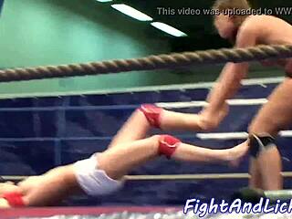 i crave watching these glamour wrestling babes strap on lick pussies hard