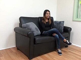 MANDY MYNXX RECAST GAGS ON COCK DEEPTHROAT CHOKING SKINNY LATINA SLUT!