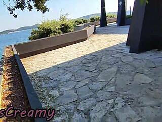 teacher i flashed my big cock at the beach you suck it nude and swallow my cum misscreamy