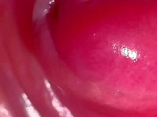 Asian couple pops virgin wife's shaved pussy with halloween creampie lick fest