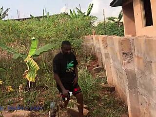 Mad BBW wife in cosplay gets missionary fucked by lonely guy picking trash