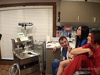 Superhero teen mina poisoned by kryptonite condom in gyno exam reup