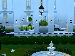 Kim K's Presidential Pussy Gets Outdoor Office Pounding