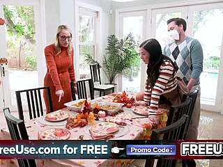 Freeuse frenzy bangs bent over doggystyle rides cowgirl with daddy!