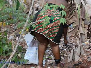 Mad BBW wife in cosplay gets missionary fucked by lonely guy picking trash