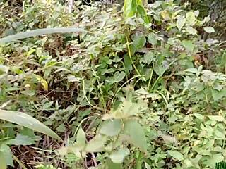 fat hairy bbw bends over for my monster cock doggystyle in bush!