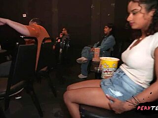 hey latina teen stranger gropes your ass in dark cinema?