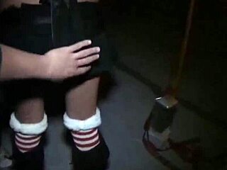 Skinny redhead teen gets hardcore creampie gangbang at uni party 🍆💦🔥