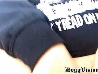 Busted Boyfriend Catches Chubby GF Flashing Tits Outdoor
