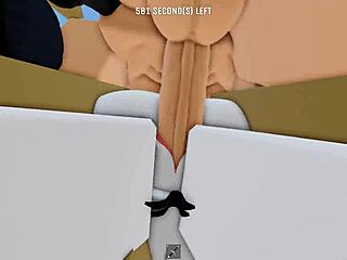 Petite goth girl pounded hard in roblox threesome blowjob pussy fuck