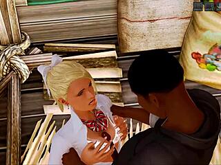 tiffany's hot blonde cartoon interracial adventure