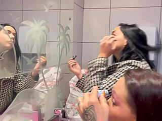 Bar with panties hanging from the ceiling