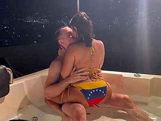 latina hotwife tan lines cheating with big white dick