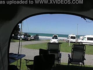 Trashy Kiwi milf walks beach in see-through then creampie fucked publicly - disgrace?