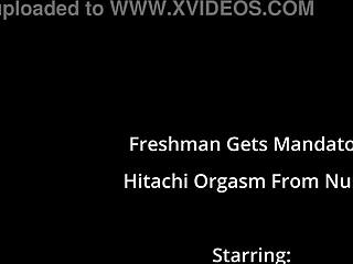 nurse forces hitachi vibrator orgasm on freshman patient destiny