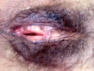 Look at my big hairy pussy dripping after those hot cumshots inside!