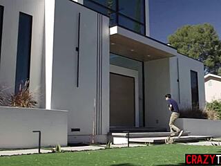 Natasha Nice's Big Tits Bounce As Milf Fucks Lucky Guy Post-Blowjob.