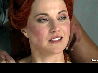 lucy lawless katrina law bares big tits in spartacus!