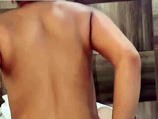 indian desi babe rides boyfriend's cock in homemade anal creampie video