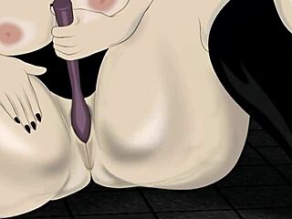 bbw maid, why sit on floor rubbing that fat ass and tits?