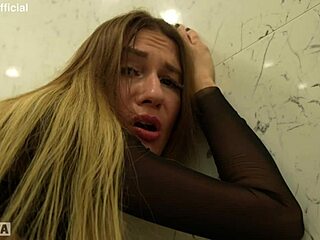 fucked my milf girlfriend hard in bathroom before she left again