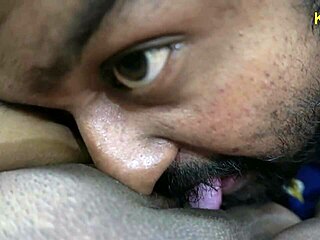 desi kavita's closeup creampie fuck with pussy lick blowjob and handjob action