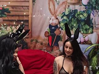 Four Latina Lesbians' Intense Easter Orgy