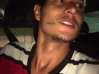 quick car wank in market lot builds to explosive mature cumshot