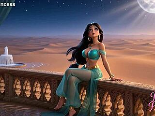 Petite Princess Jasmine Twerks Squirting Cum Orgasms In Palace!