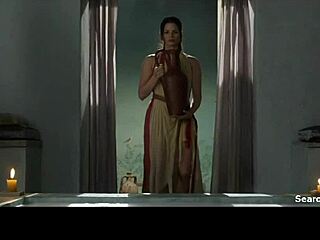 lucy lawless katrina law bares big tits in spartacus!