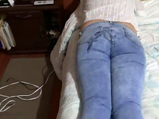 Pulled Up Jeans After Fuck for Huge Cumshots Splattering My Big Ass?