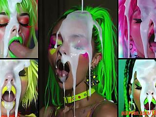 Redhead Facials Creampie Colorful Cum Chaos