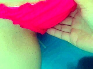 risky public pool sex with petite tight pussy teen