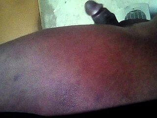 Morning cock stroke builds to explosive cum release