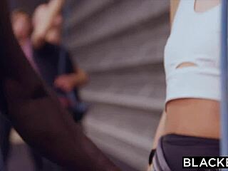 blonde yoga babe craves her instructors huge black cock