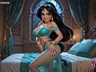 Petite Princess Jasmine Twerks Squirting Cum Orgasms In Palace!