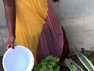 farm boy tries first time fun on country ranch outdoors