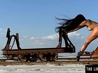 black garters no panties as busty teen fingers to orgasm!