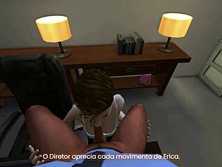 novinha loses virginity to old man as slutty student bangs director