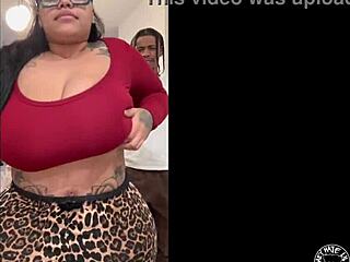 big tit bbw milf squirts sloppy on lil d's cock trailer