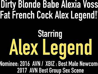 Tattooed Blonde Alexia Vosse Milks Fat French Cock with Deepthroat and Cumshot Tit Blast