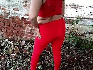 stepmom sweetly fucked me rough in jungle after dad left