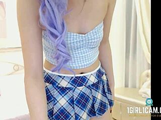Petite Japanese Nerd Emmy's Small Tits Camgirl Show May 21 Part 1