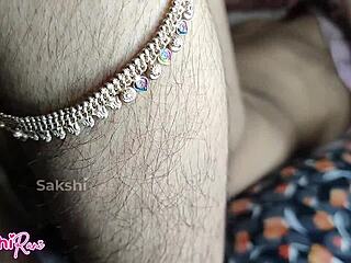 desi village girl's big pussy lips rubbed before anal sex close-up