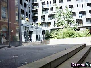 Classy Euro Hooters Babe Fucked Outdoor Monster Cock Spunk